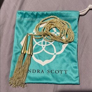 Kendra Scott Gold Tassel Necklace